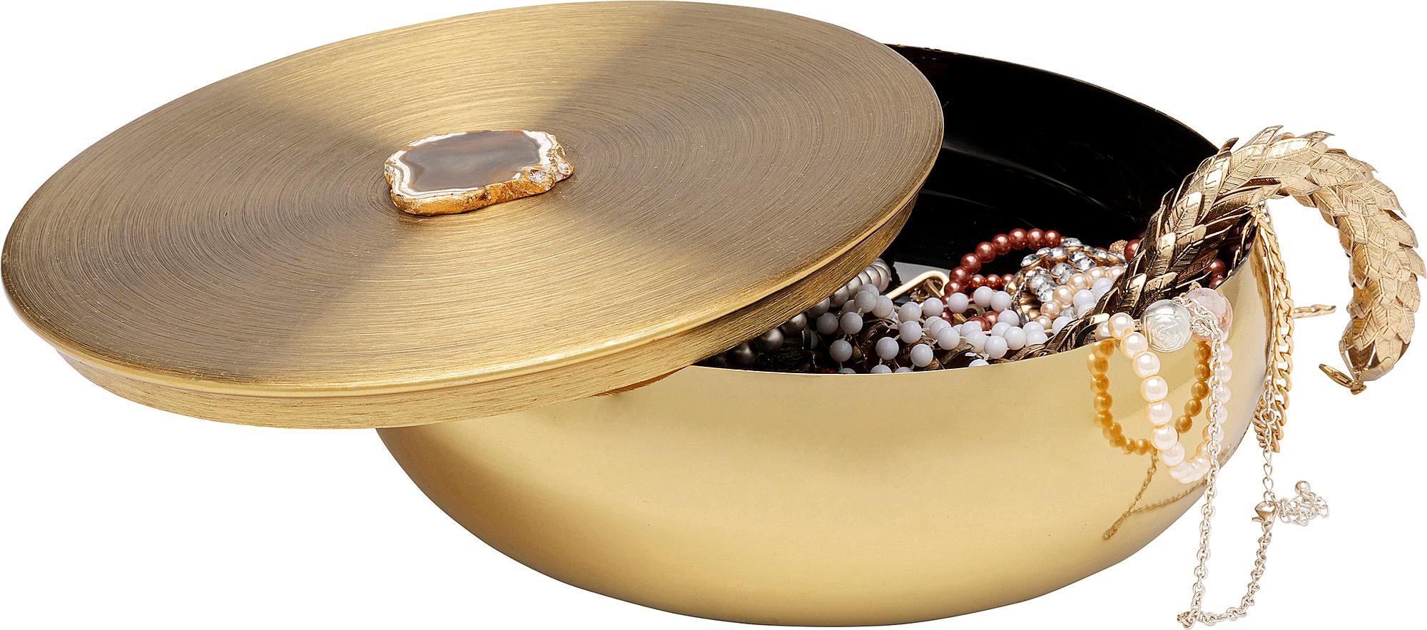 Aufbewahrungsdose Shine Stahl Gold Durchmesser: 24 cm 3