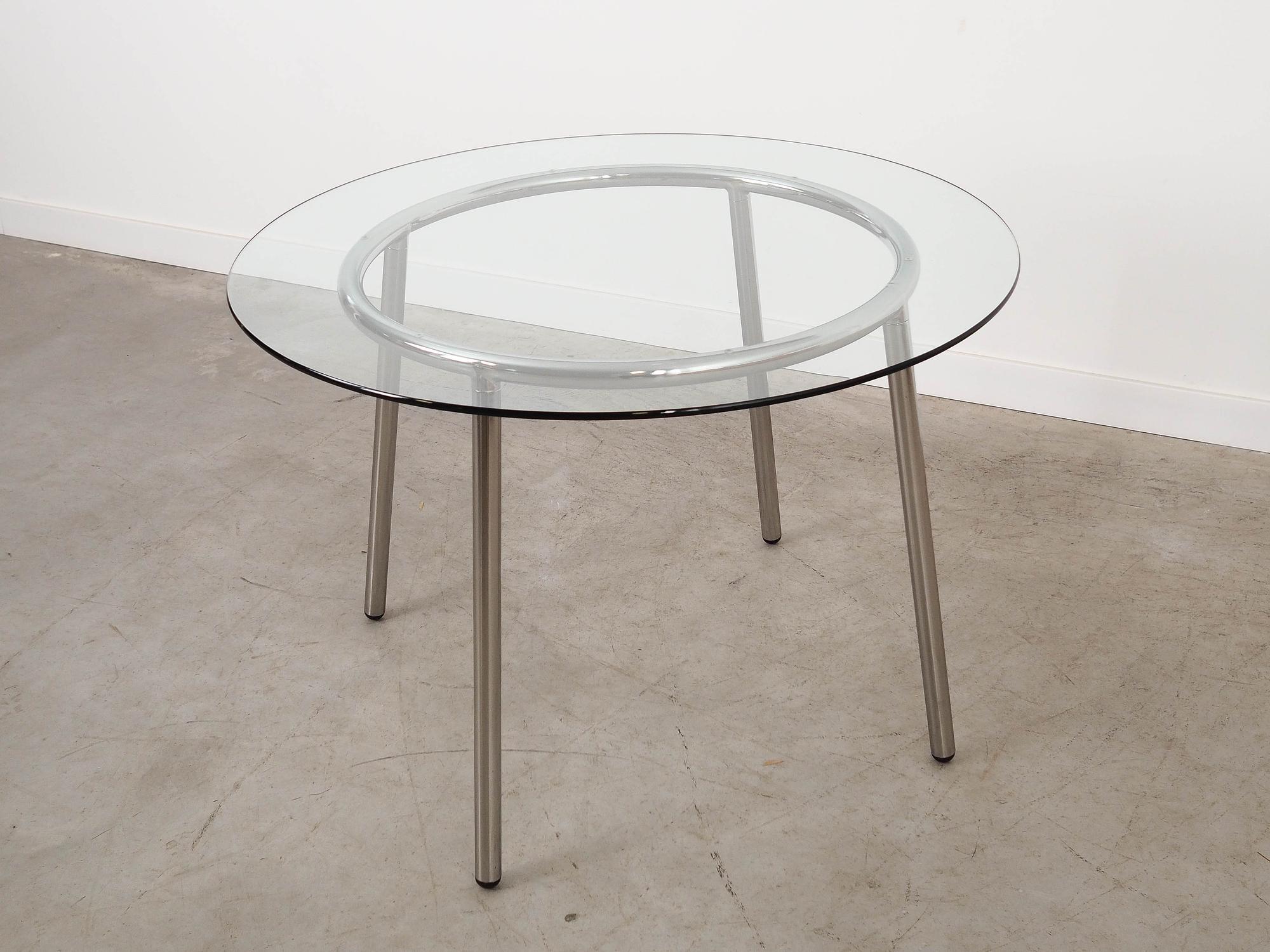 Glass table 1980s 7