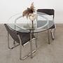 Glass table 1980s 3