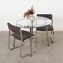 Glass table 1980s 1