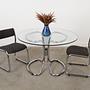 Glass table 1970s 1