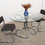 Glass table 1970s 2
