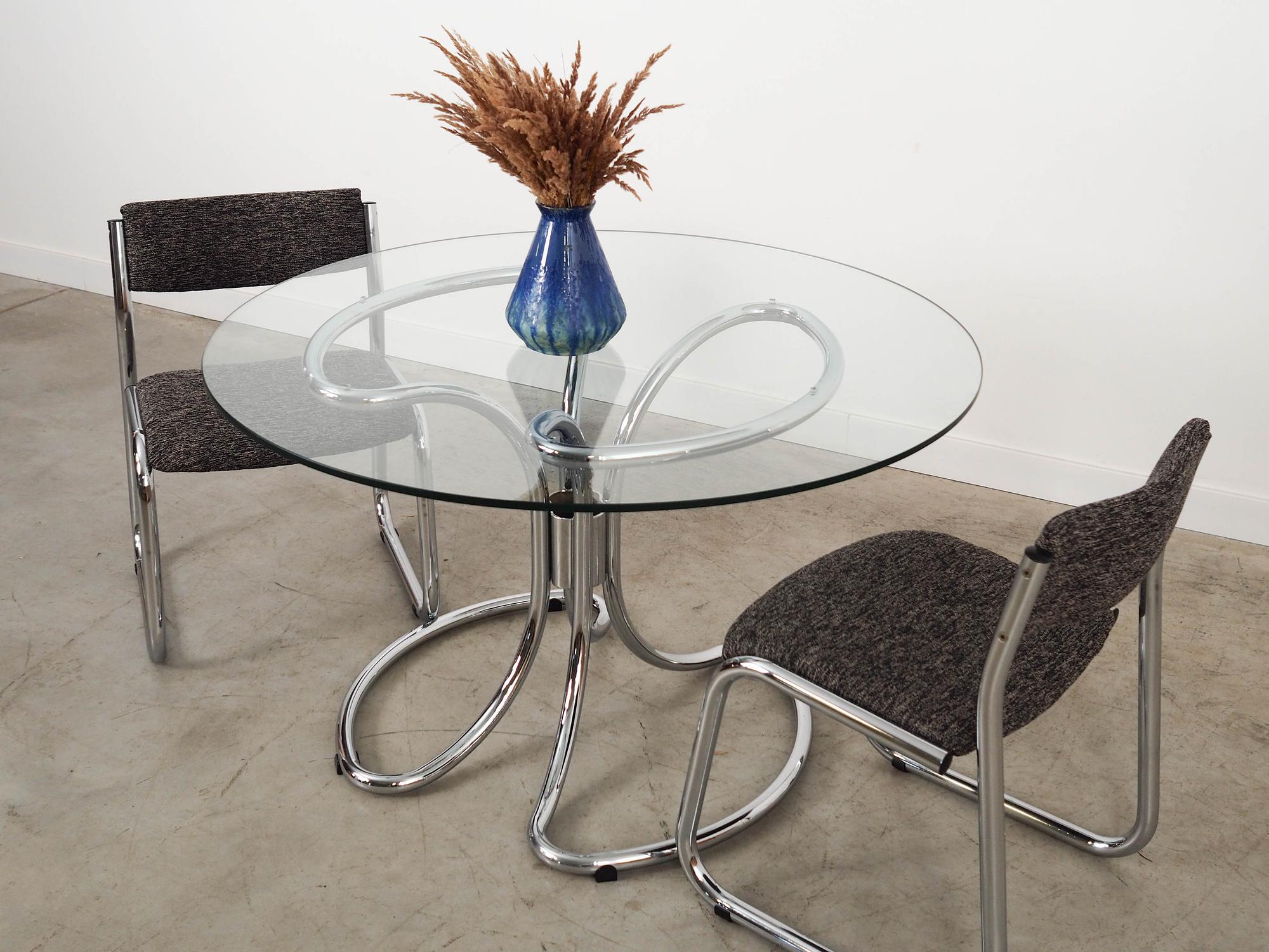 Glass table 1970s 3