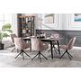 Swivel Armchair Sigford Set of 2 Velvet 3