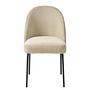 Esszimmerstuhl Torrent 2er-Set Chenille / Stahl Sand 1