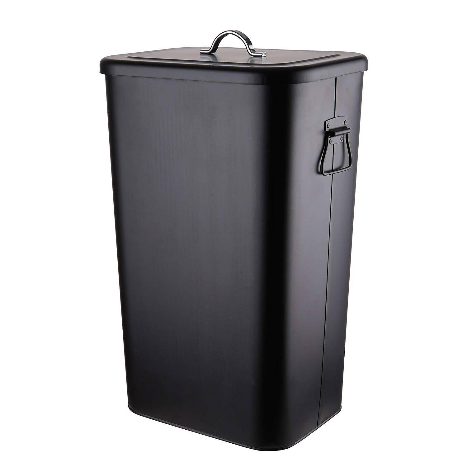 Mülleimer BINSTER Stahlblech  Schwarz 1