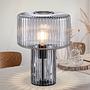 Tischleuchte Fungus Rauchglas Grau 1-flammig 1