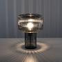 Tischleuchte Fungus Rauchglas Grau 1-flammig 3