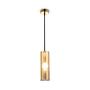 Pendelleuchte Gioia Farbglas / Metall 1-flammig Gold 1