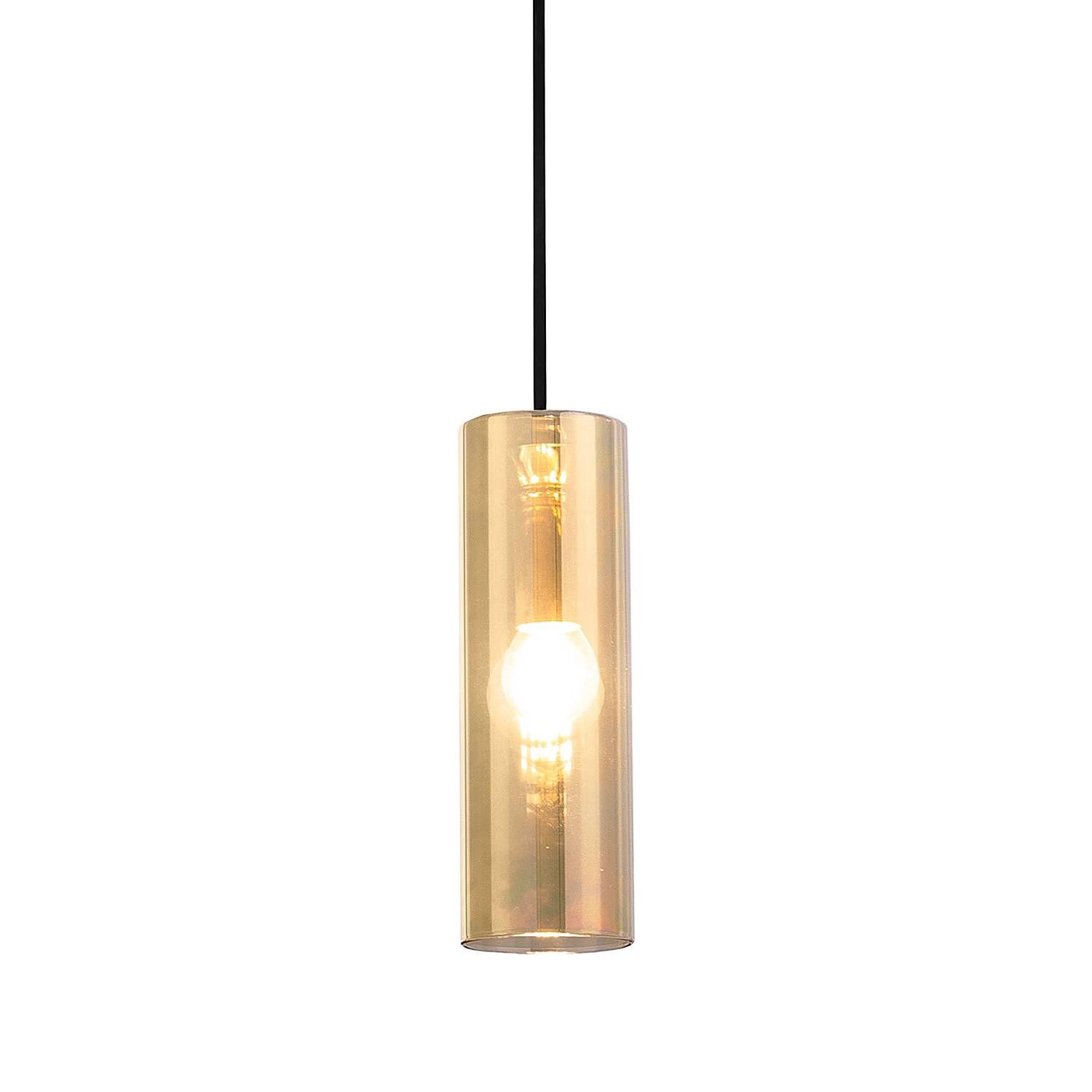 Pendelleuchte Gioia Farbglas / Metall 1-flammig Gold 0