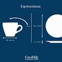 Espressoset Nature Green Life 8-teilig Grün Porzellan 1