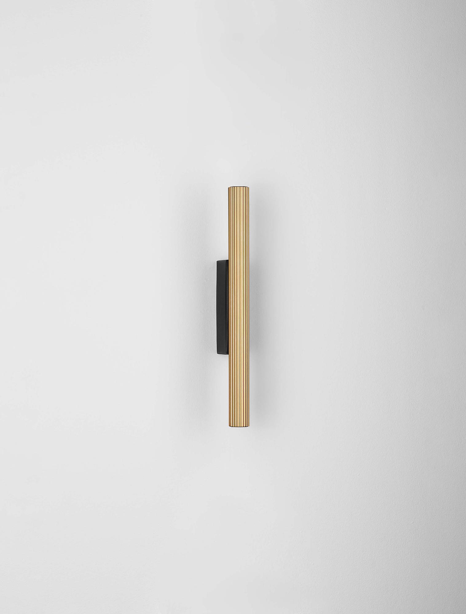 Wandleuchte Paron Aluminium Schwarz / Gold 4
