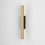 Wandleuchte Paron Aluminium Schwarz / Gold 1