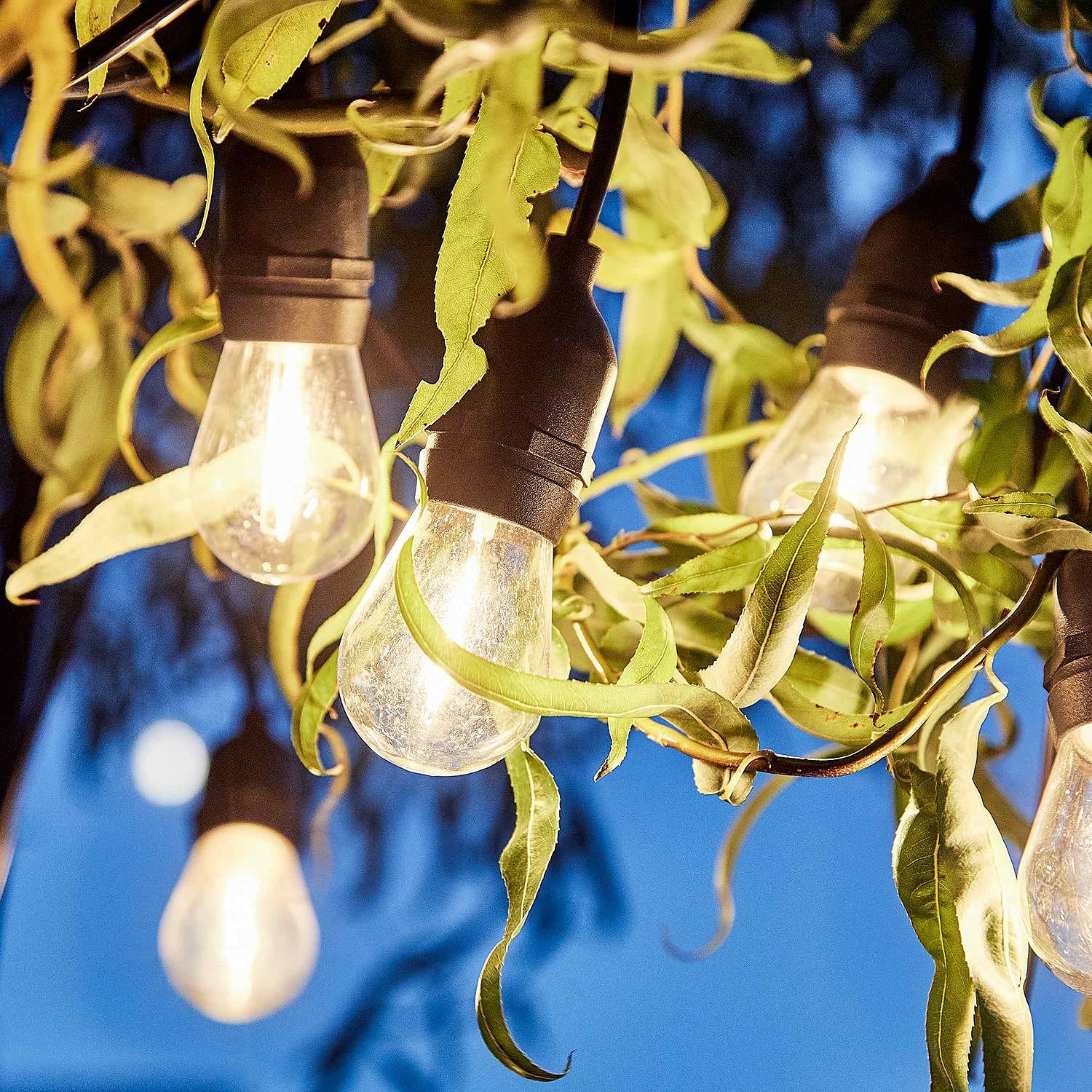 Outdoor-Lichterkette BULB LIGHTS Polyester PVC 10-flammig 2