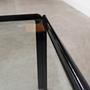 Square glass coffee table 1970s 7