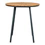 Beistelltisch Cleveland Schwarz Braun Stahl 70 x 74 x 70 cm 3