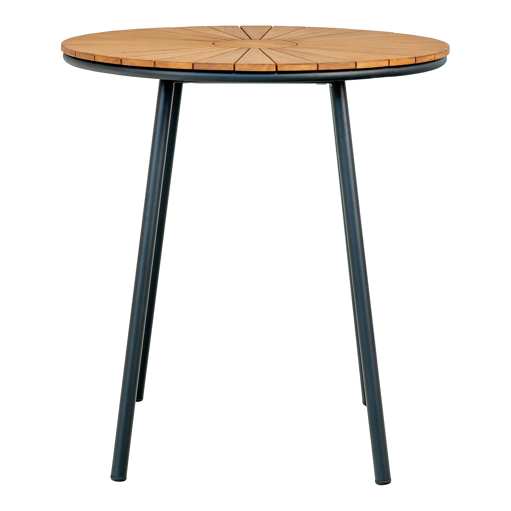 Beistelltisch Cleveland Schwarz Braun Stahl 70 x 74 x 70 cm 3