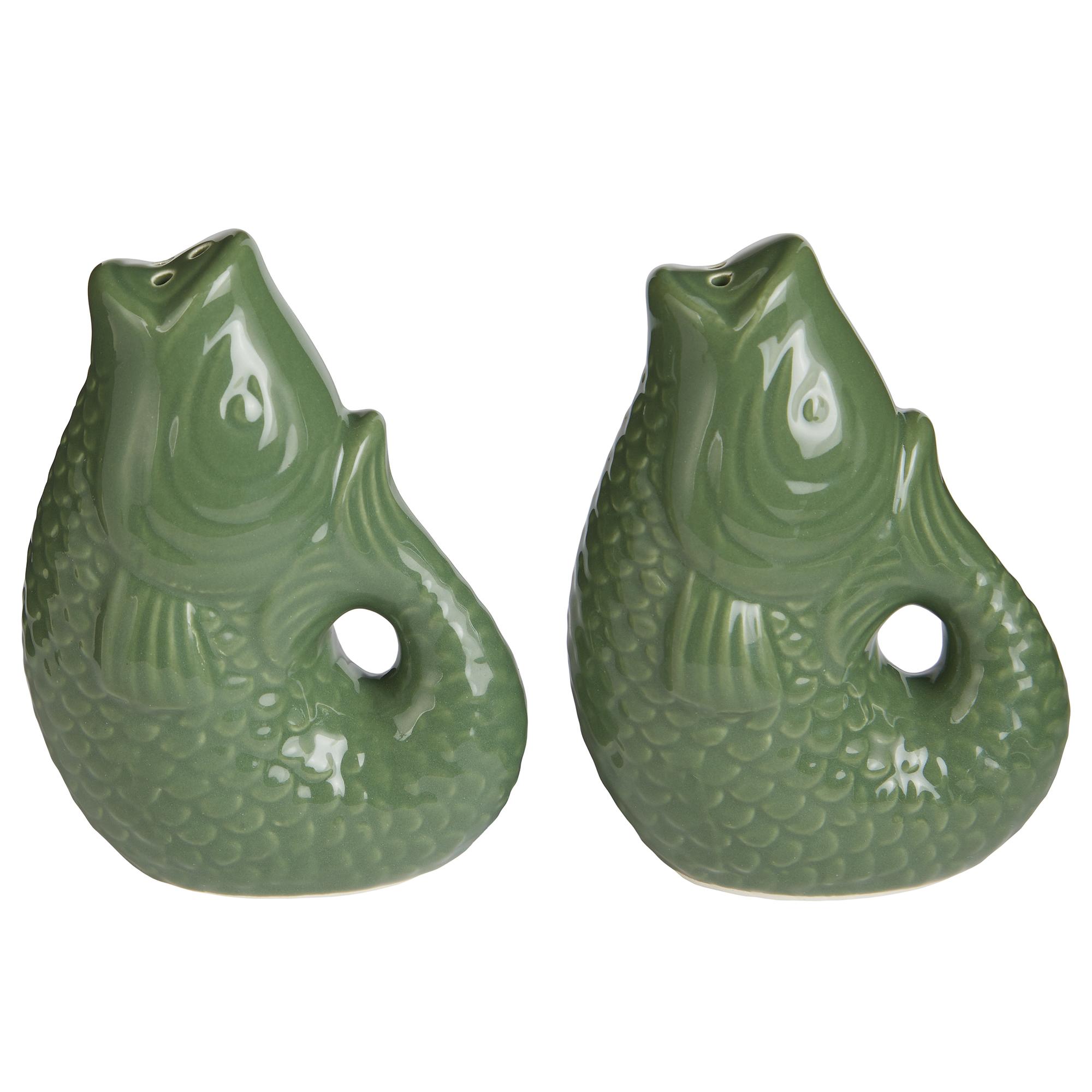 Salz-& Pfefferstreuer-Set KOI 2-tlg. Dolomit Grün 1