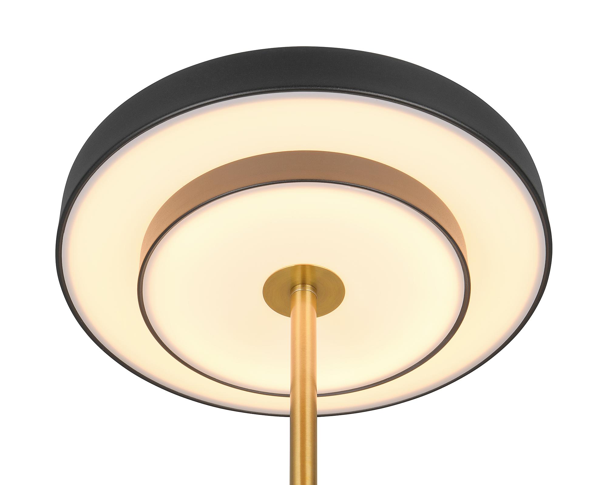LED-Tischleuchte Keaton Polycarbonat / Eisen Schwarz 4