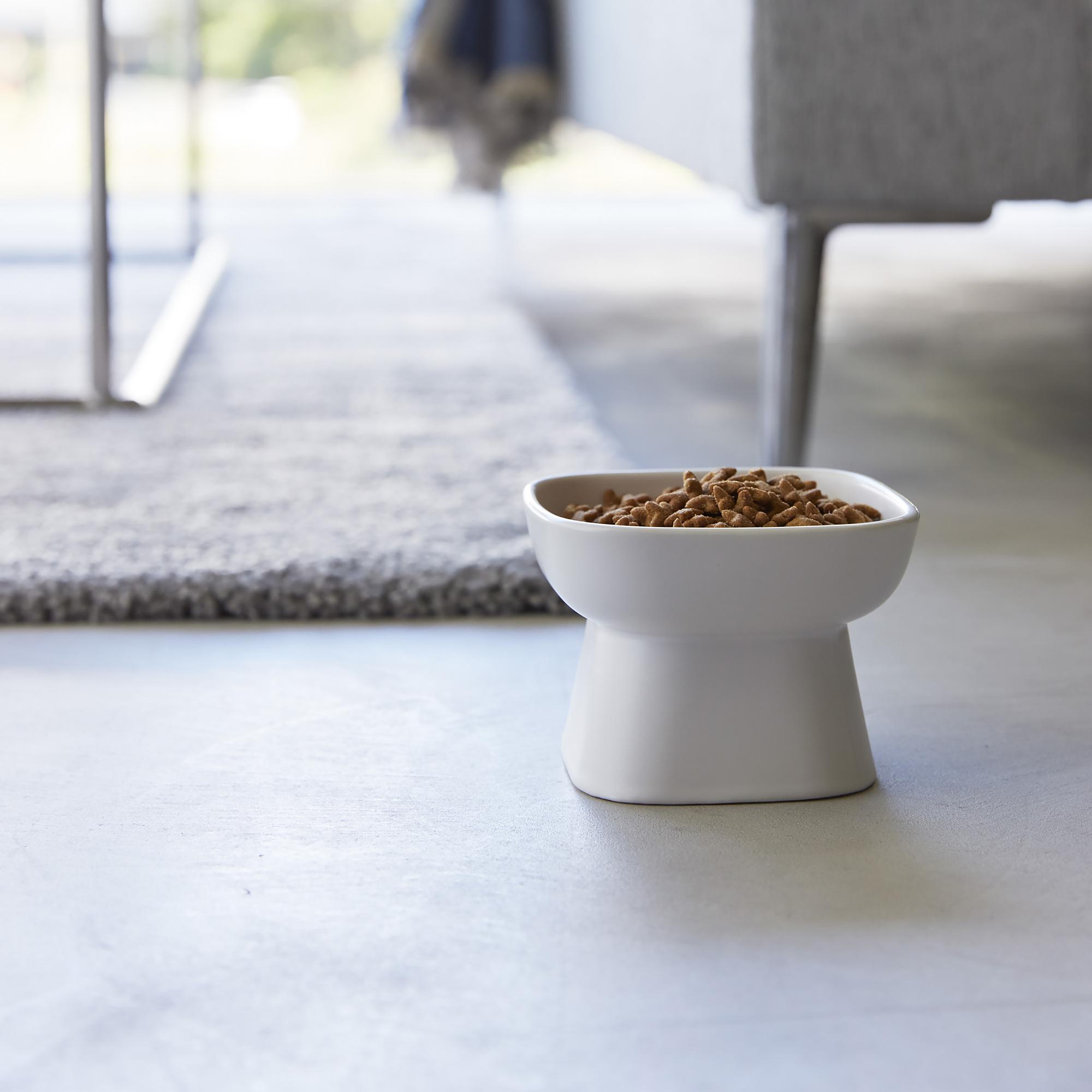 Tower Feeding Bowl Ceramic White 4
