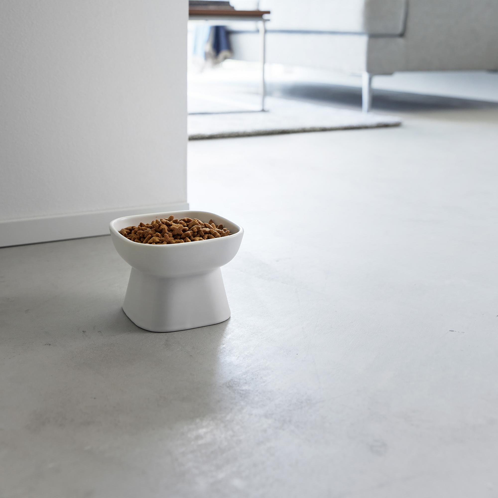 Tower Feeding Bowl Ceramic White 3
