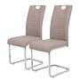 2x Festola Cantilever Chair Cappuccino 0