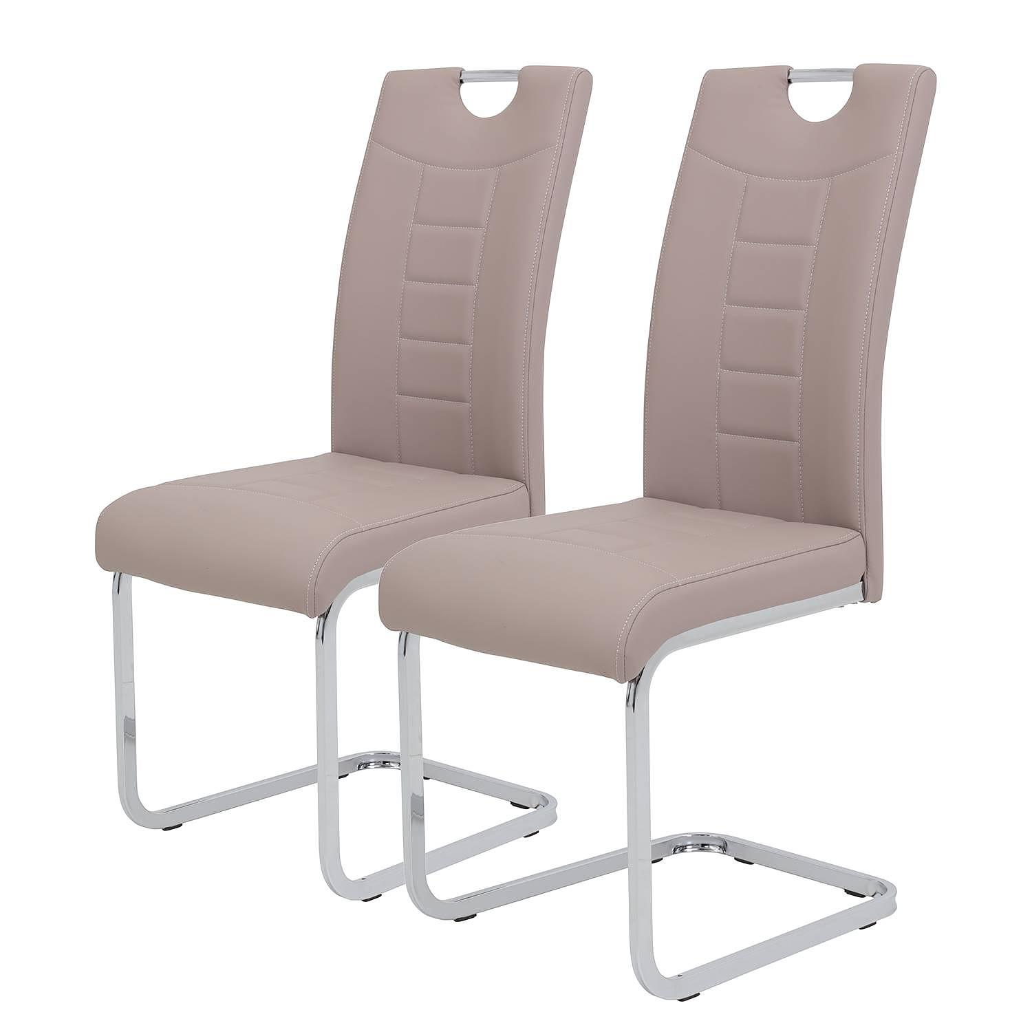 2x Festola Cantilever Chair Cappuccino 0