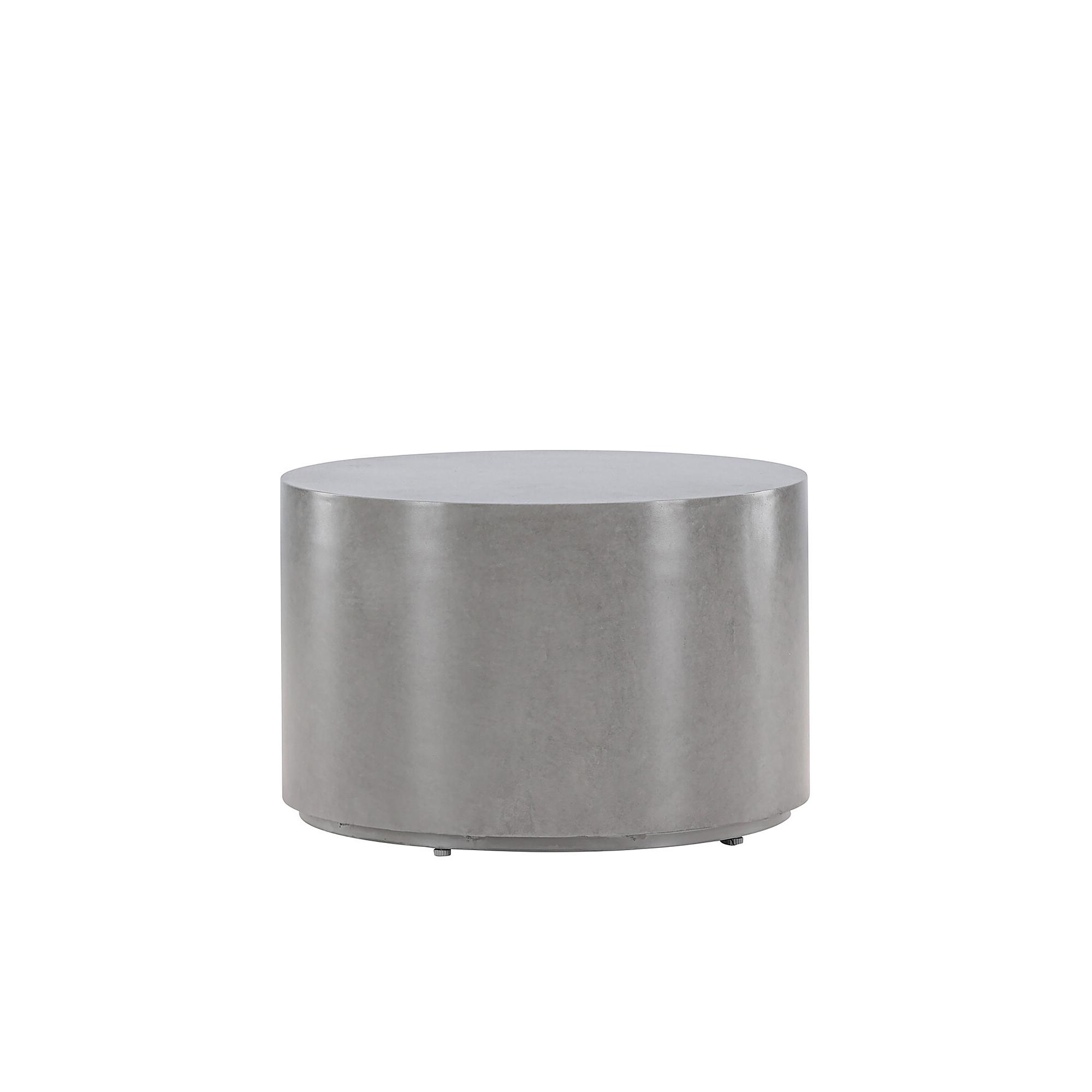Lissabon Beistelltisch Aluminium Grau Ø60 cm 2