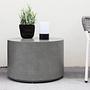 Lissabon Beistelltisch Aluminium Grau Ø60 cm 0