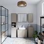 Chirgora washbasin vanity unit taupe 3
