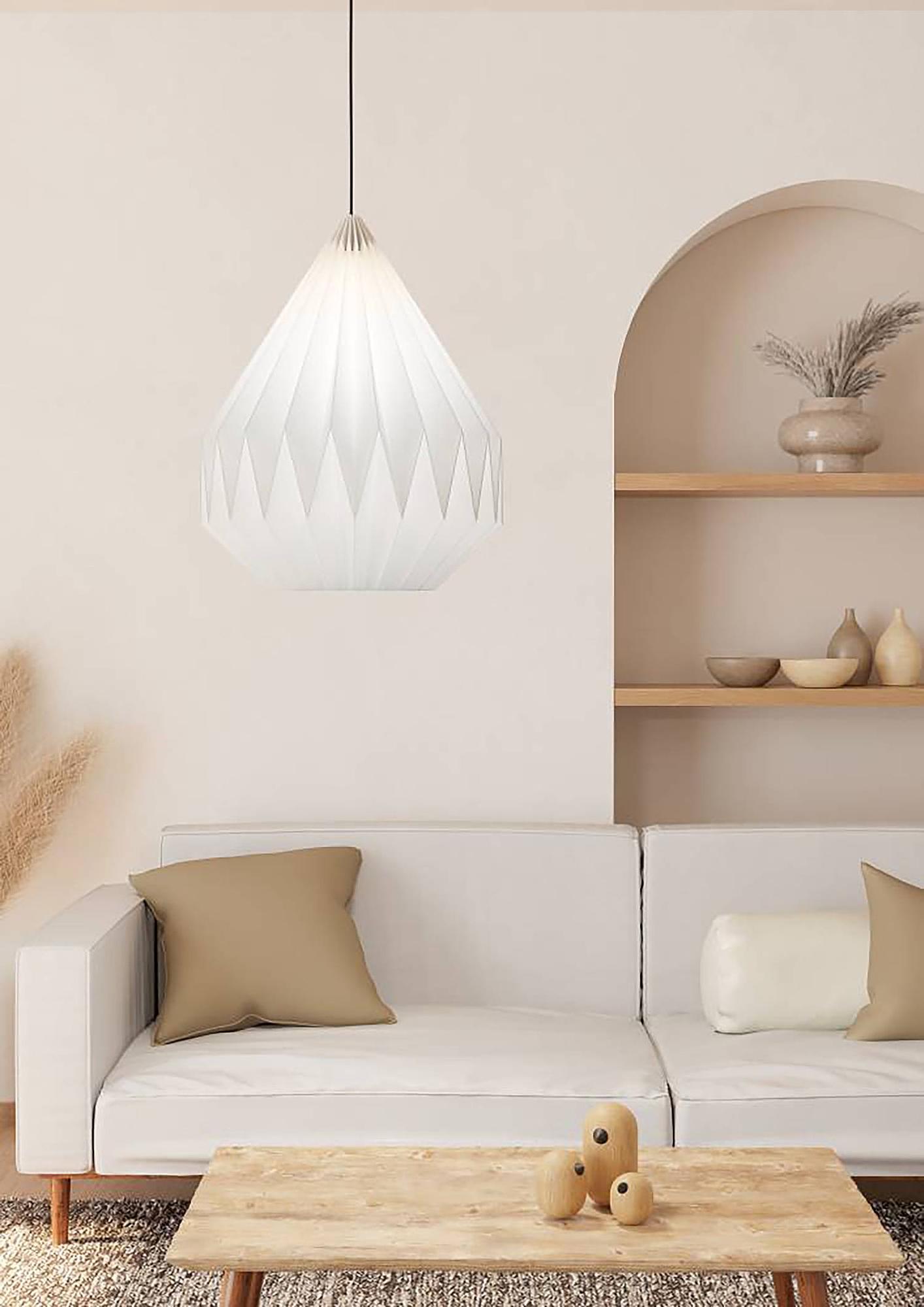 Minting Pendant Light 1-Light Steel White 2