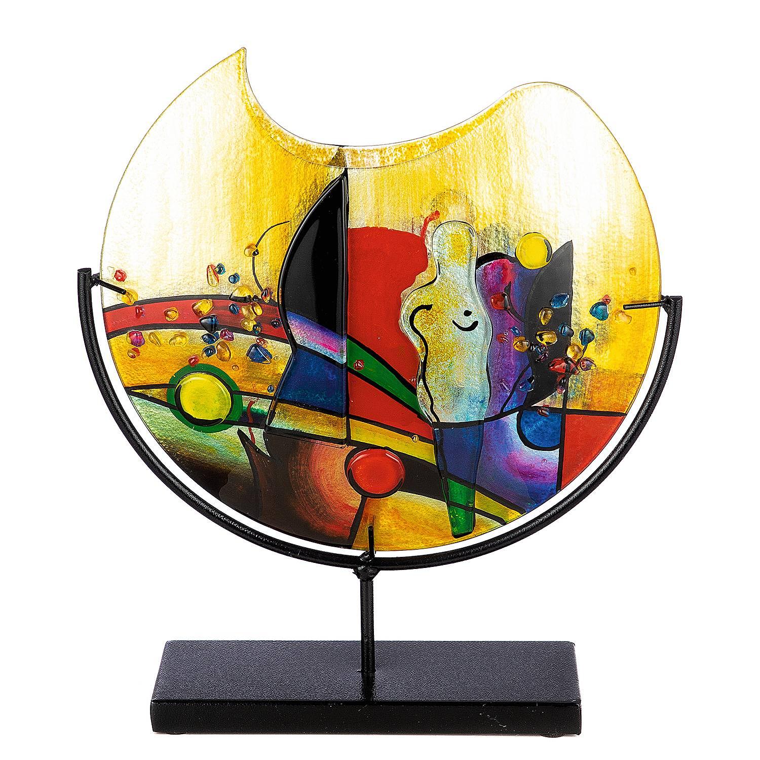 Silhouette Vase Colored Glass Multicolored 0