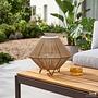 WIENIE Solar outdoor table lamp polyrattan brown 2