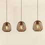 Espinal Pendant Light 3-Light Type B Steel Bronze 0