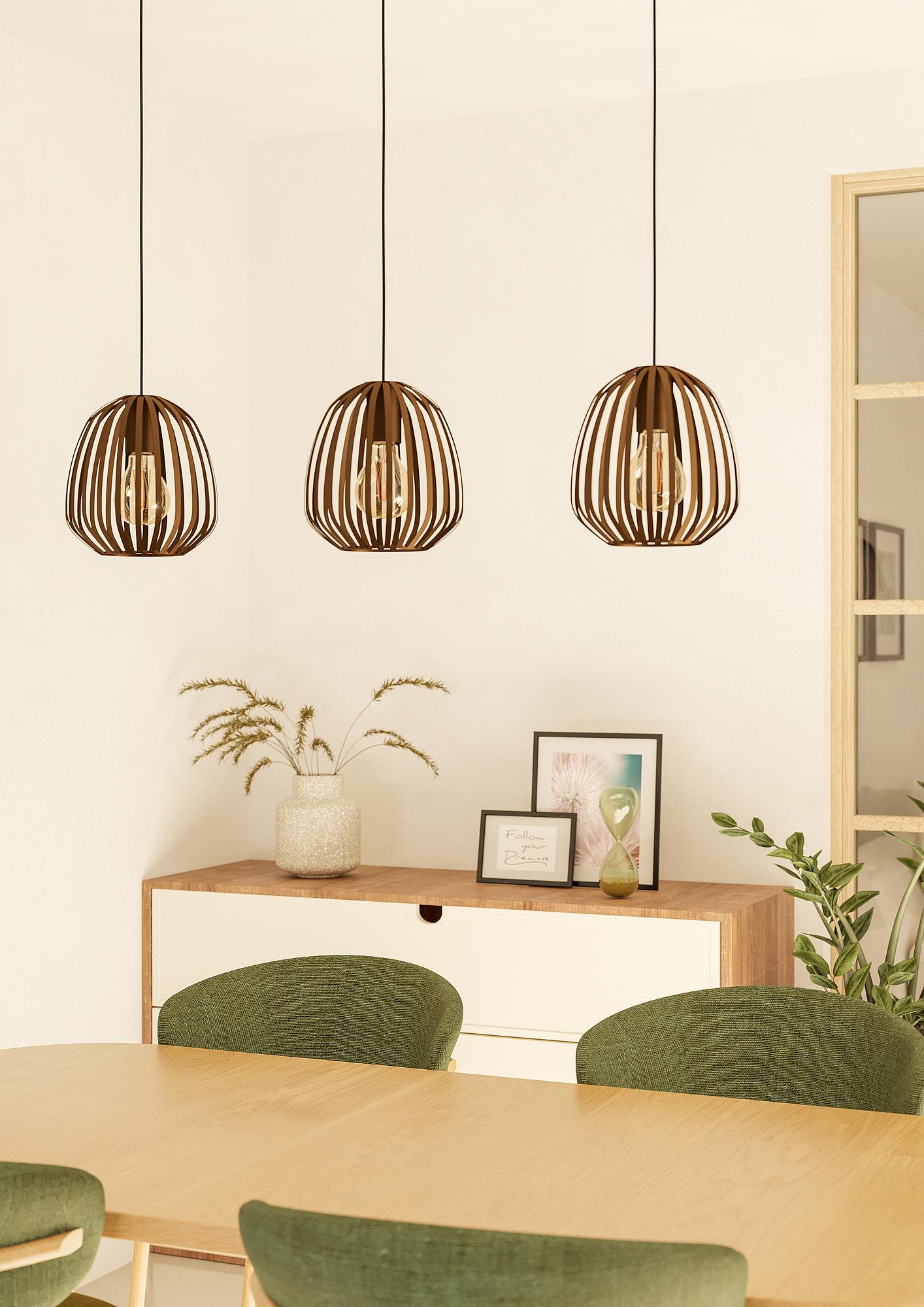 Espinal Pendant Light 3-Light Type B Steel Bronze 2
