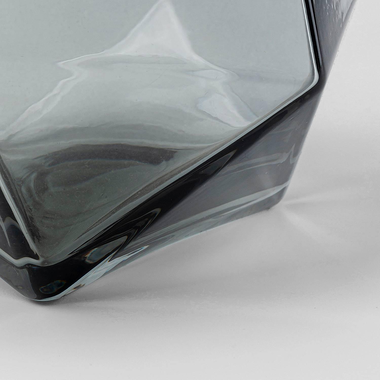 4x Diamond Water Glass Smoke Glass Transparent Grey 2
