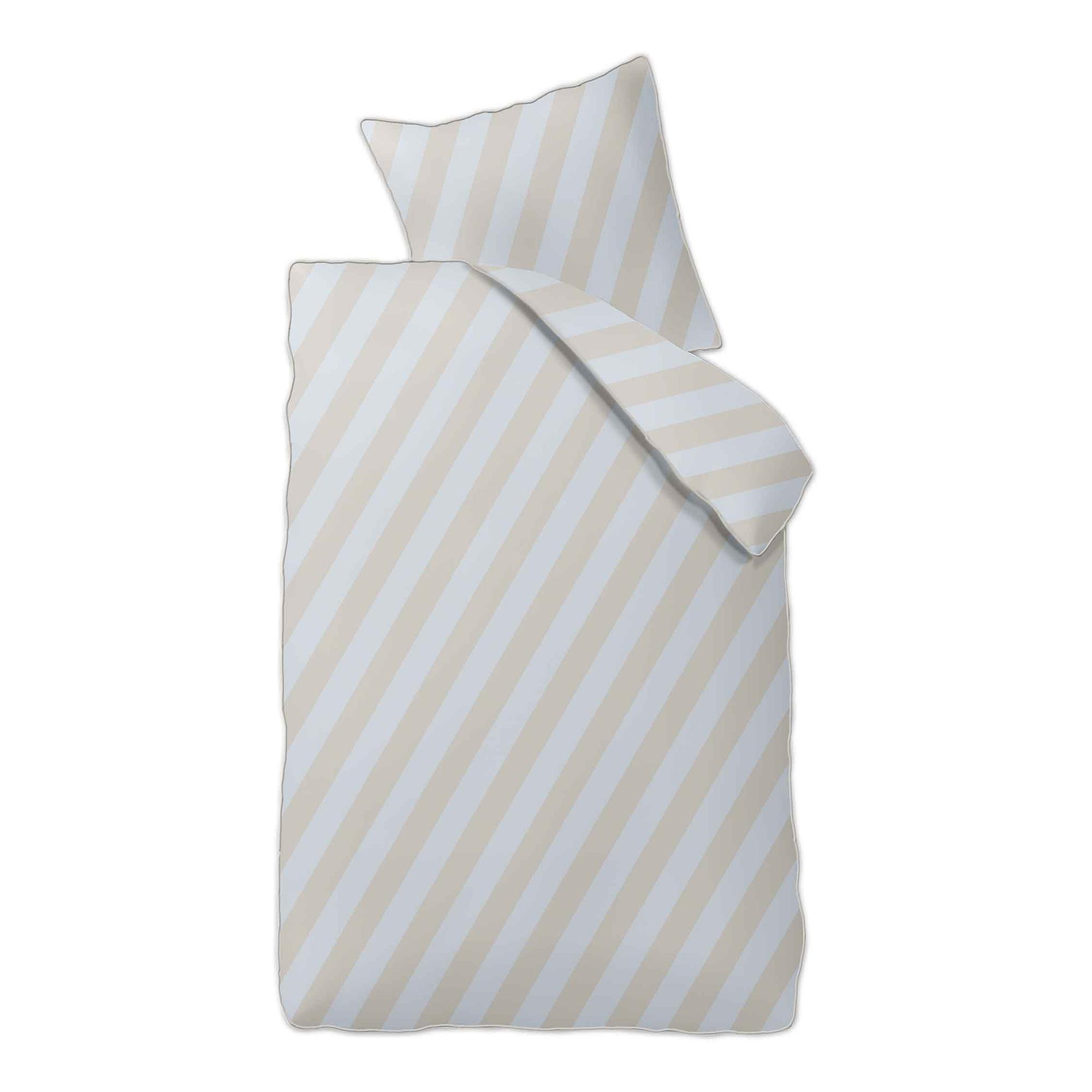 ALL DREAMS Bed linen Cotton Satin Beige 135 x 200 cm 2
