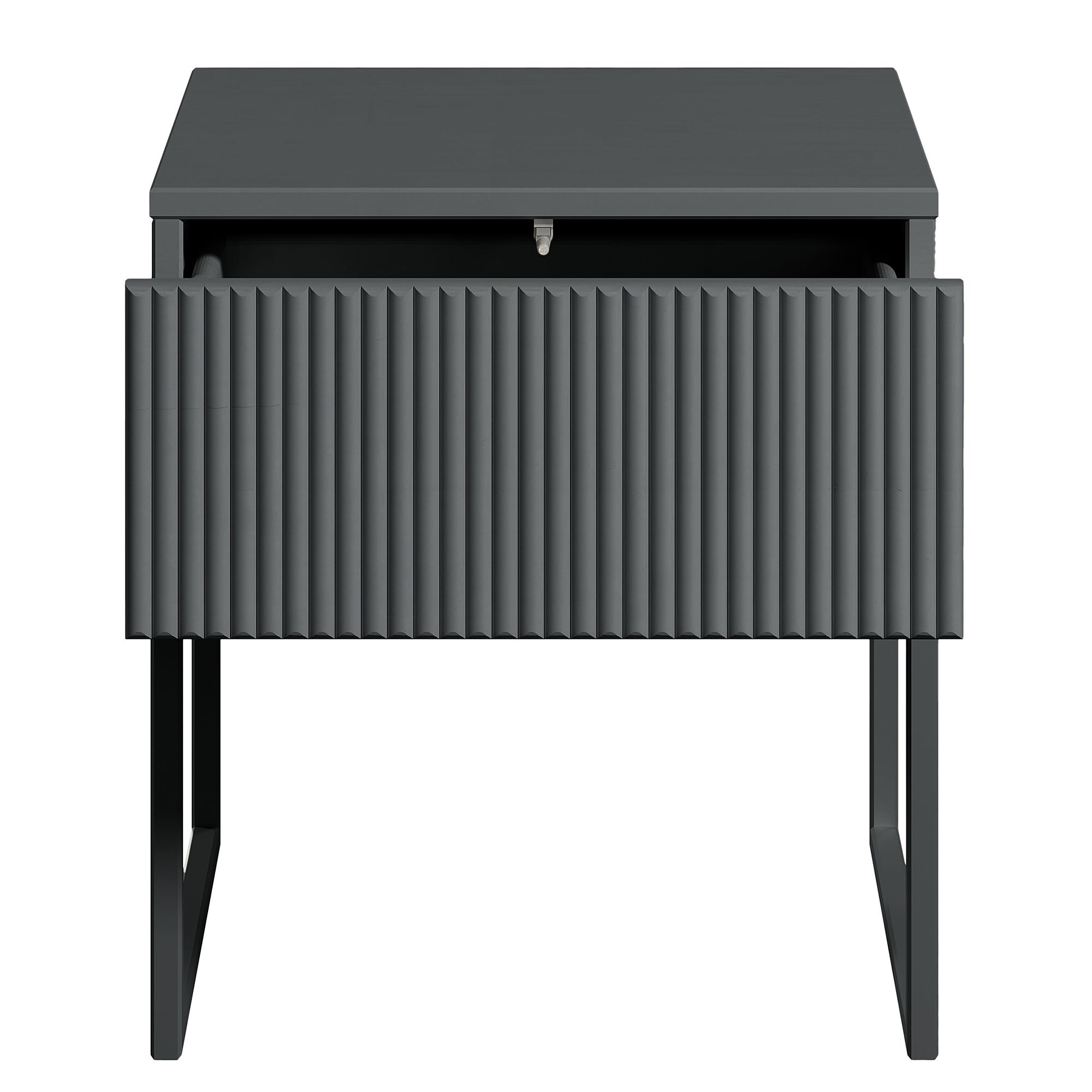 SKAO Nightstand Solid Anthracite 2