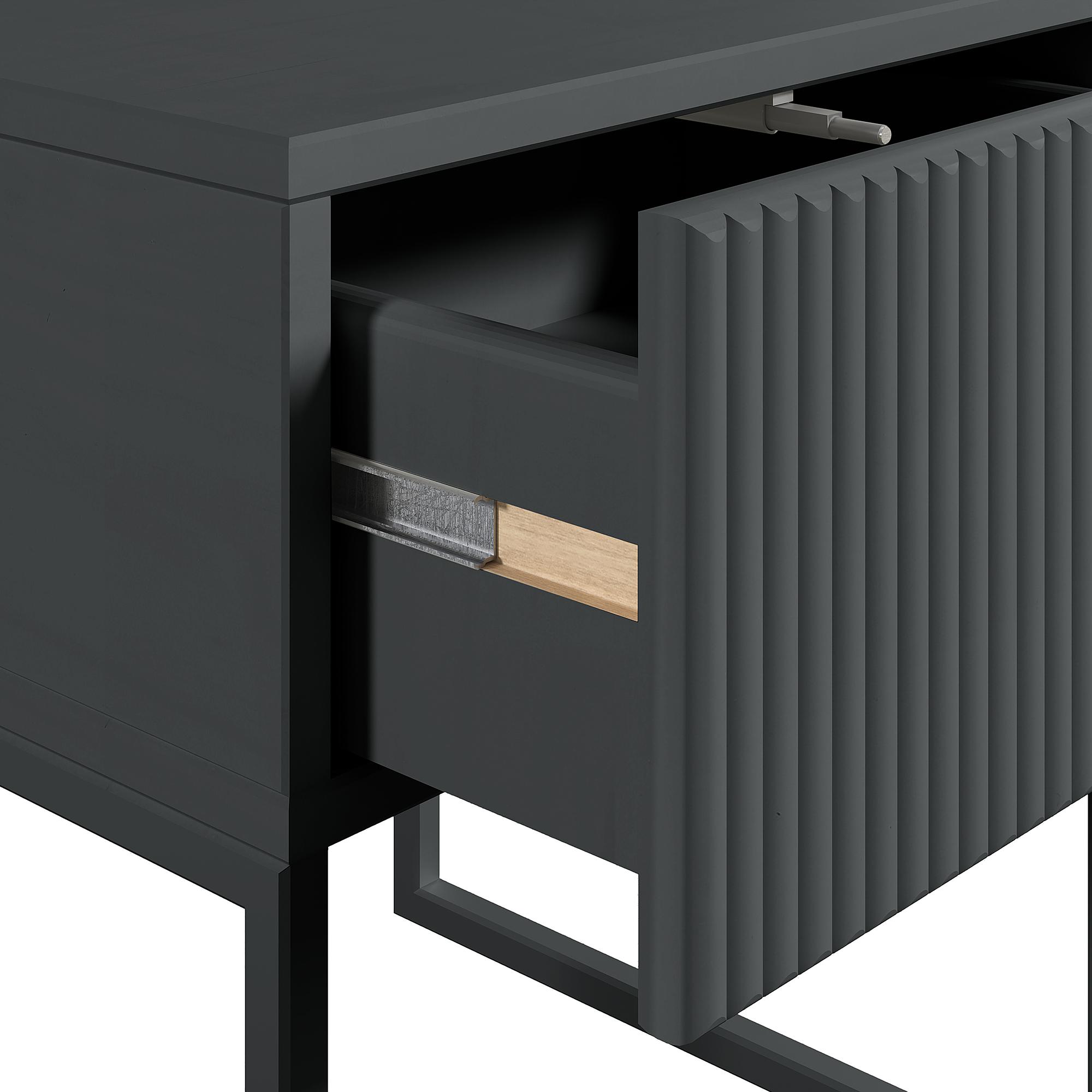 SKAO Nightstand Solid Anthracite 4