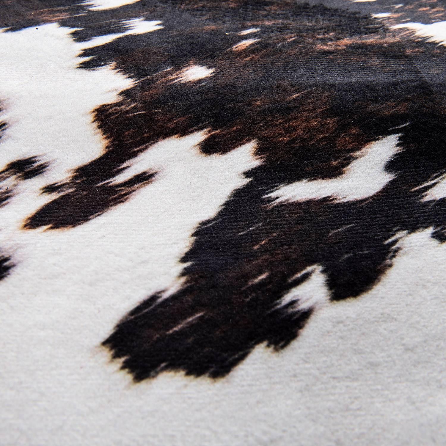 Kunstfell Emilia 615 Polyester Schwarz / Weiß 130 x 170 cm 4