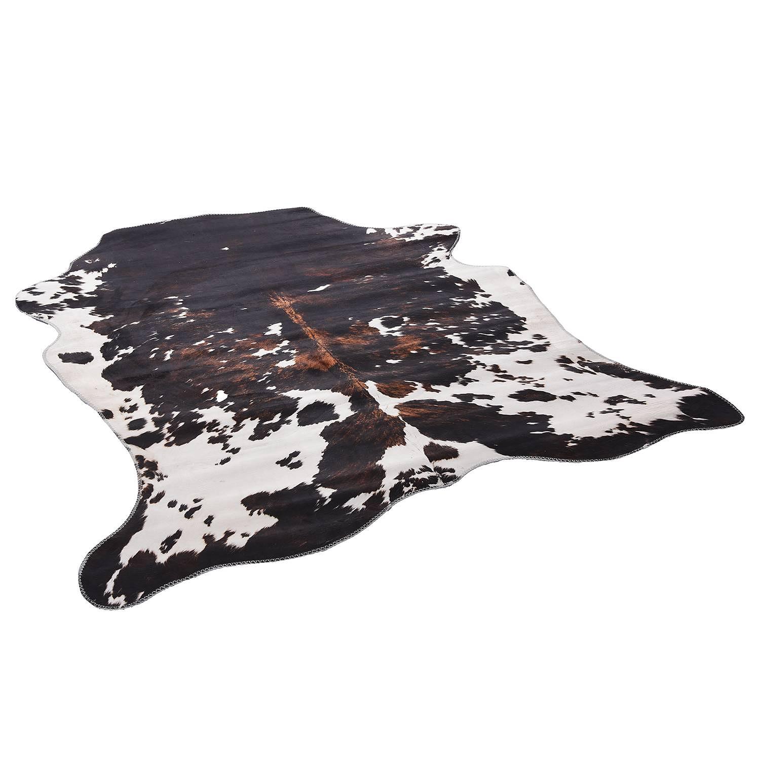 Kunstfell Emilia 615 Polyester Schwarz / Weiß 130 x 170 cm 1