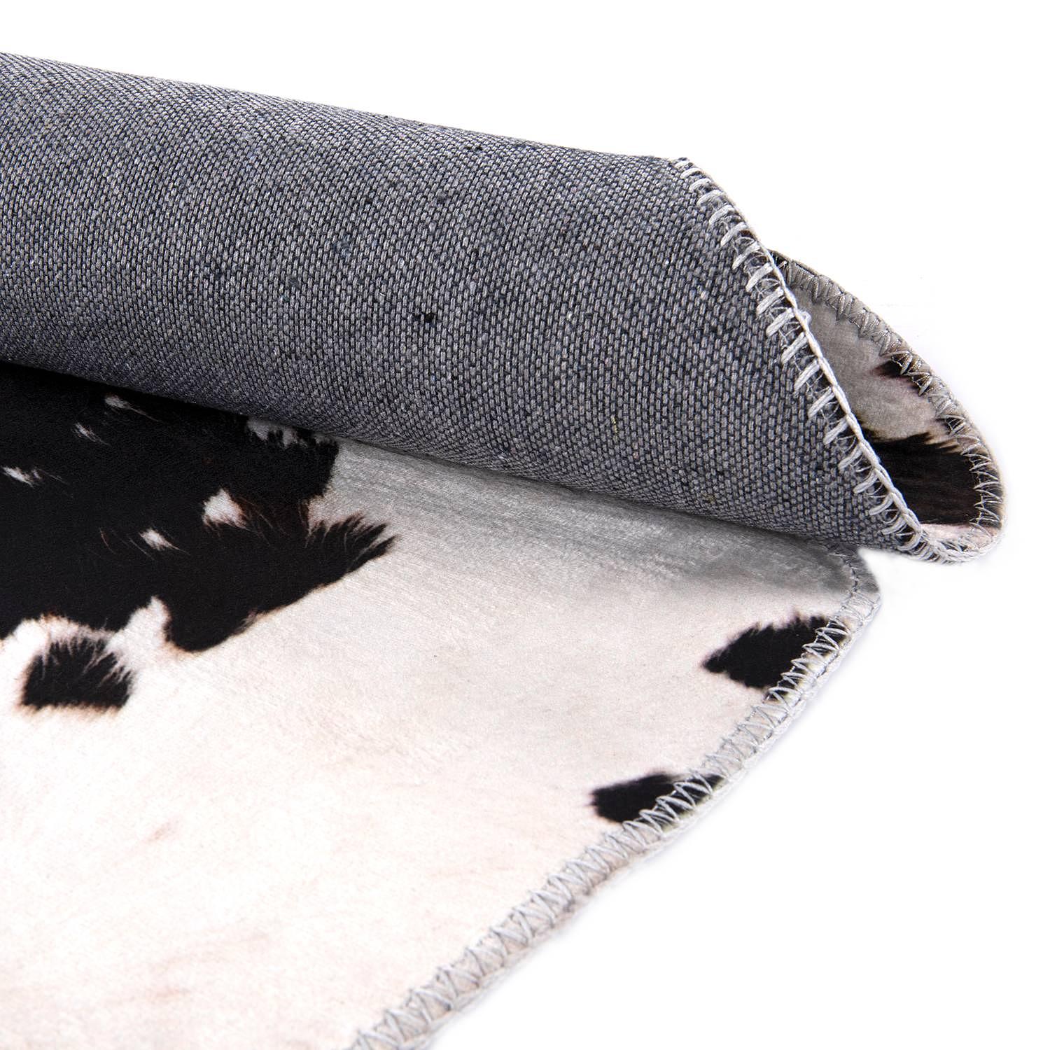 Kunstfell Emilia 615 Polyester Schwarz / Weiß 130 x 170 cm 3