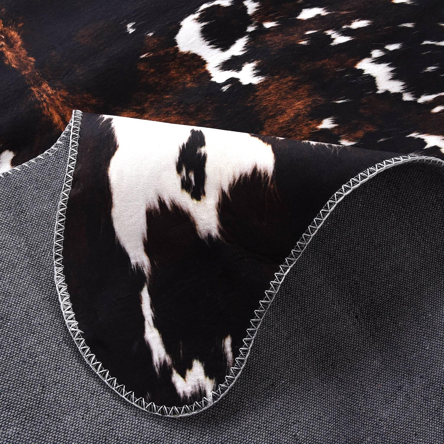 Kunstfell Emilia 615 Polyester Schwarz / Weiß 130 x 170 cm 2
