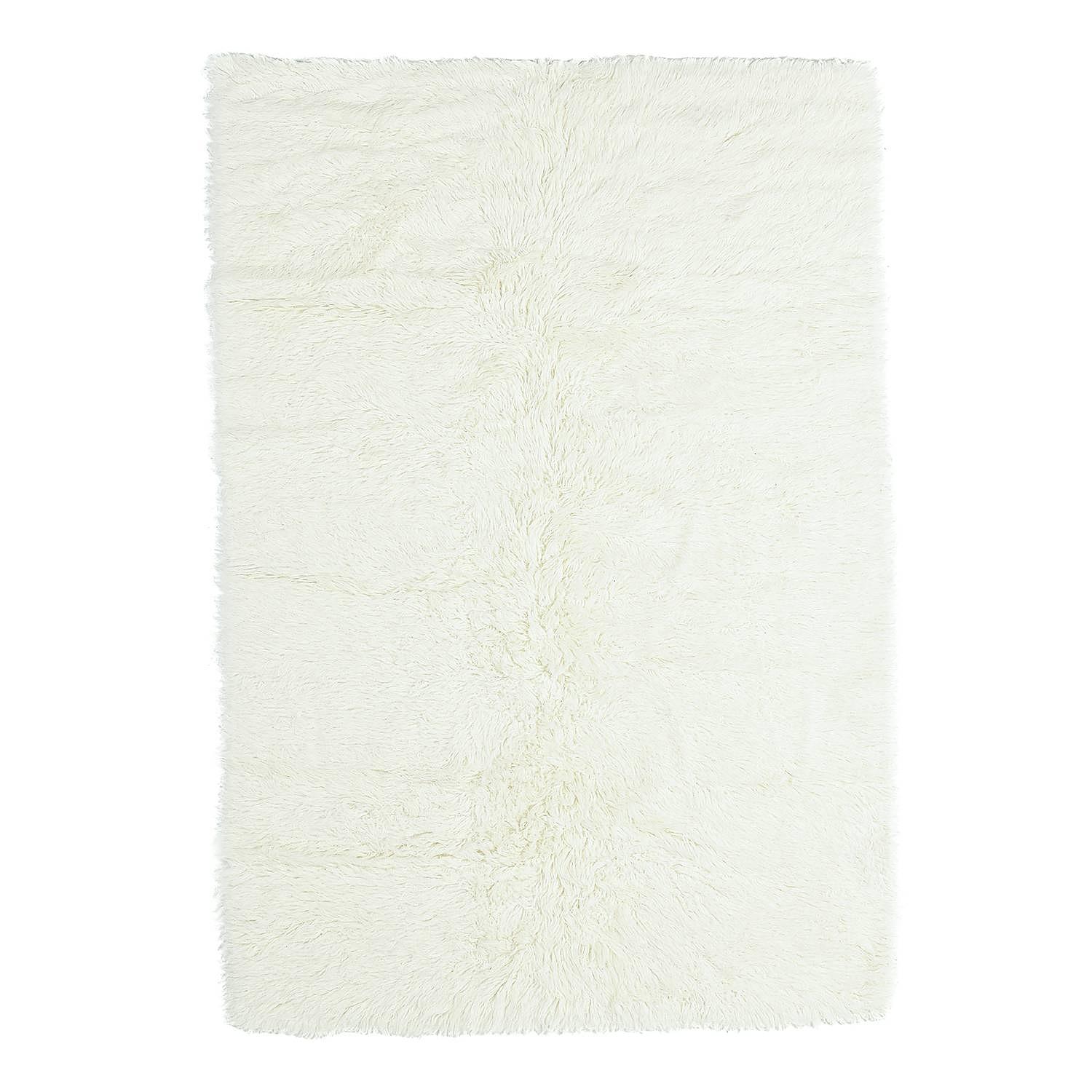 Wollteppich Flokos 1250 Schurwolle Weiß 190 x 290 cm 0