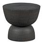 Beistelltisch Ukayu 40 cm Fiberglas Antik Schwarz 0