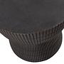 Beistelltisch Ukayu 40 cm Fiberglas Antik Schwarz 4