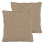 XL-Loungekissen HUDSON 2er-Set Bouclé Stoff Helay: Beige 0