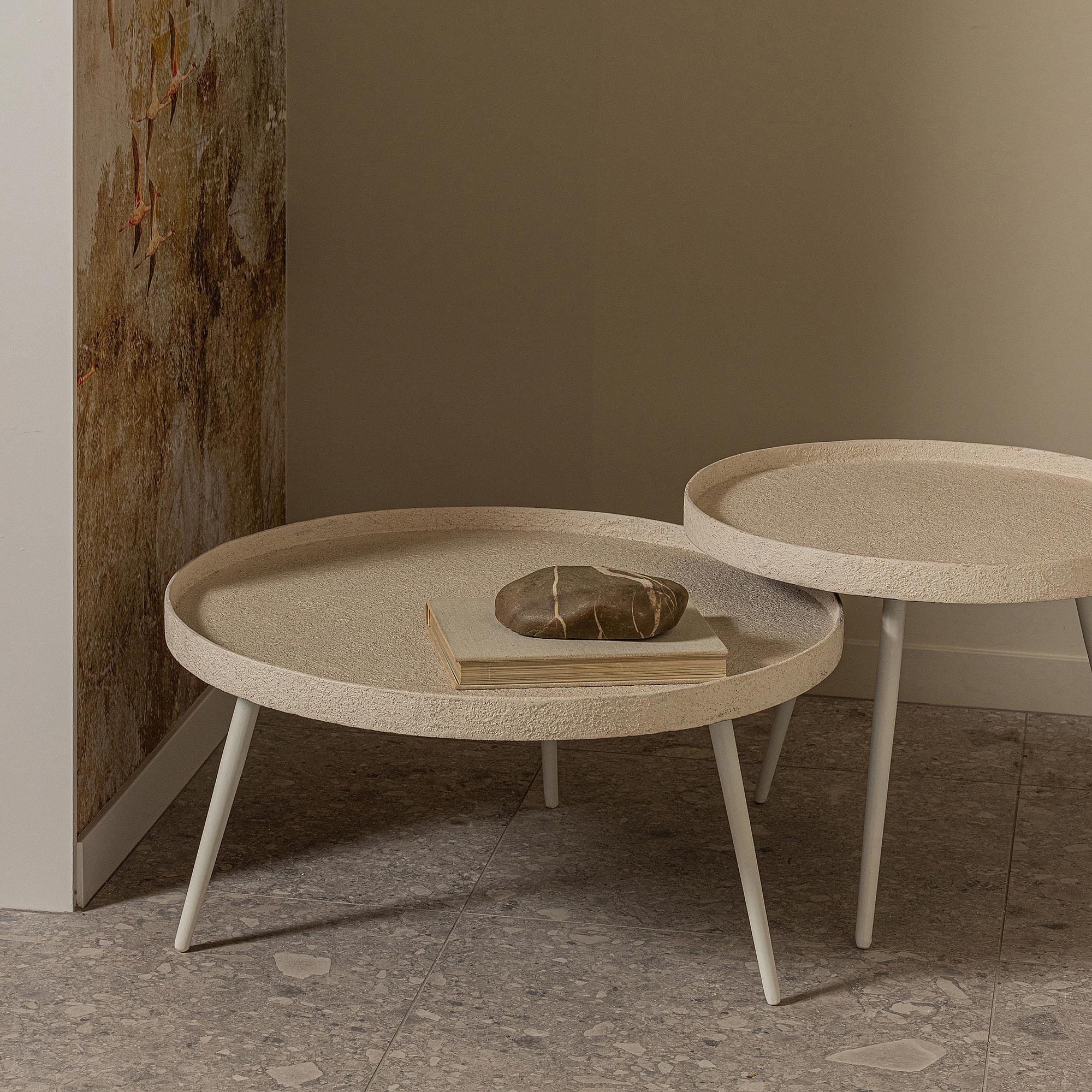 Couchtisch Bounds Cremeweiß Durchmesser: 74 cm 4