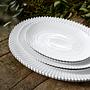 Servierplatte Pearl Typ B Keramik Weiß 2