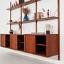 Libreria modulare in teak PS System anni '60 3
